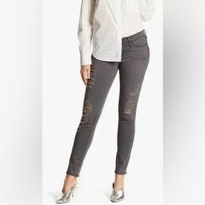 FRAME "Le SKinny de Jeanne" Skinny Jeans Ripped Style Gray Size 30